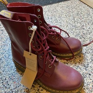 Maroon Dr Martens
